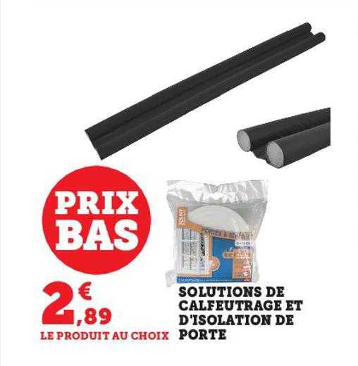 solutions de calfeutrage et d'isolation de porte