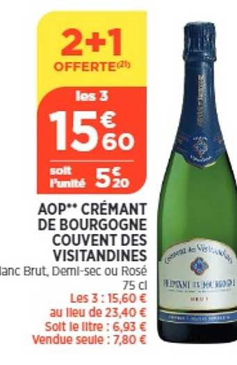 Aop Crémant De Bourgogne Couvent Des Visitandines