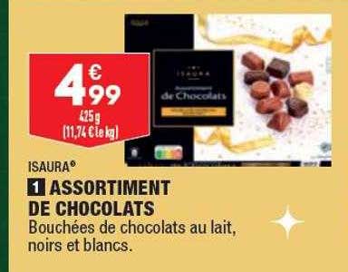 assortiment de chocolats isaura
