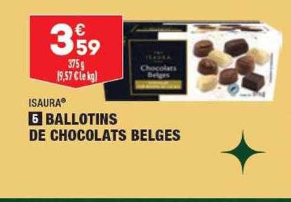 ballotins de chocolats belges isaura