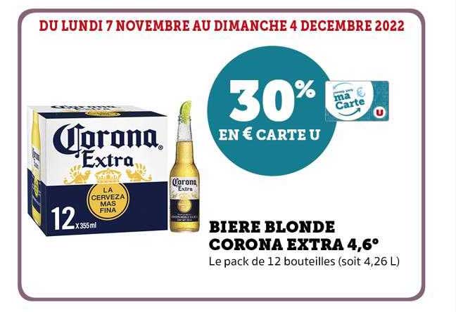 bière blonde corona extra 4,6°