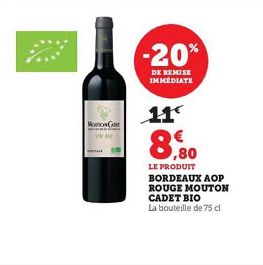 bordeaux aop rouge mouton cadet bio