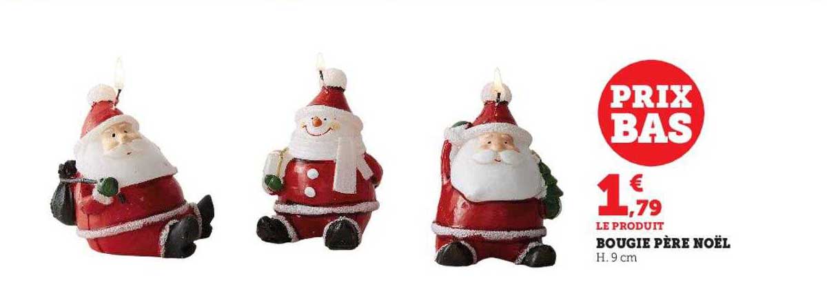 bougie père noël