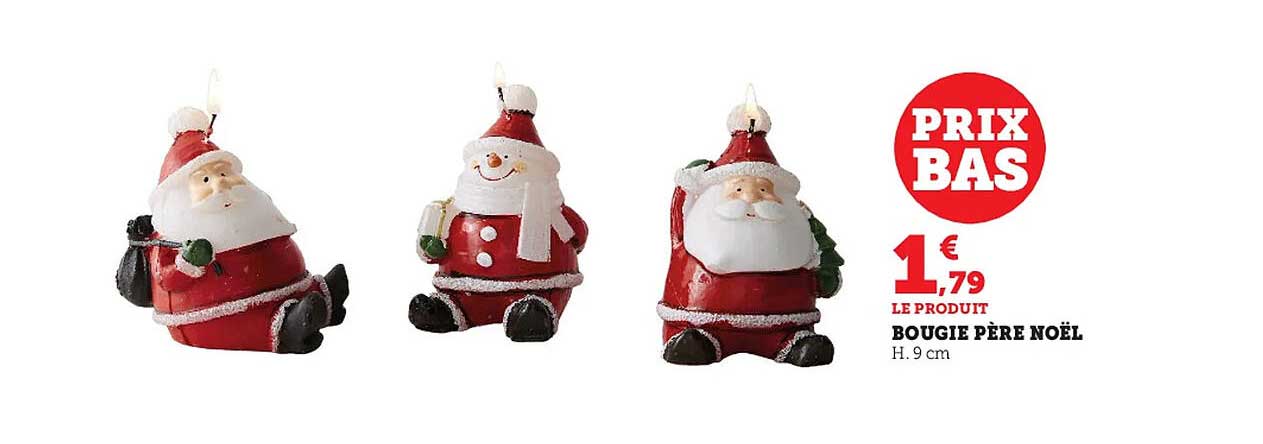 Bougie Père Noël