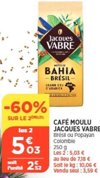 café moulu jacques vabre