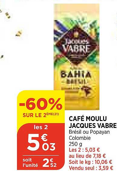café moulu jacques vabre