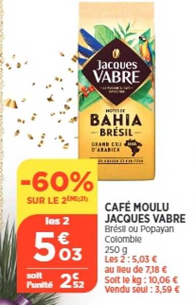 café moulu jacques vabre