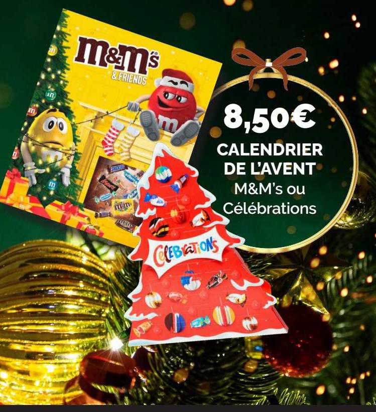 calendrier de l'avent m&m's ou célébrations