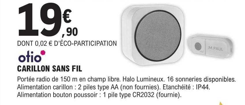 carillon sans fil otio