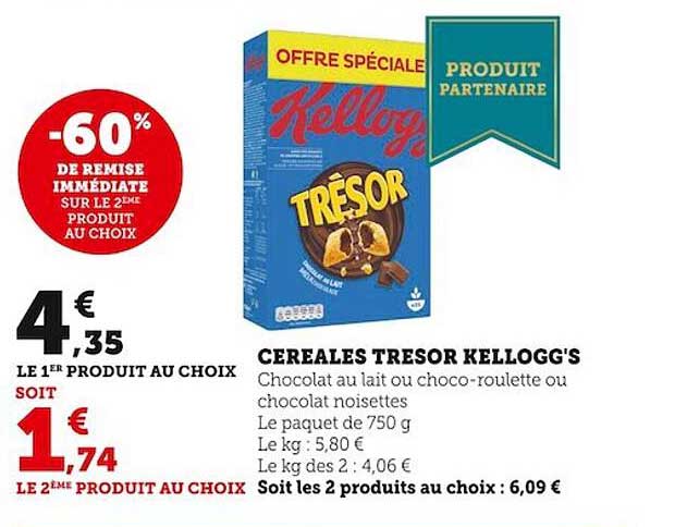 Céréales Tresor Kellogg's