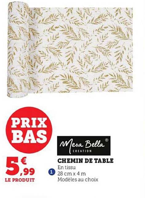 Chemin De Table Mesa Bella