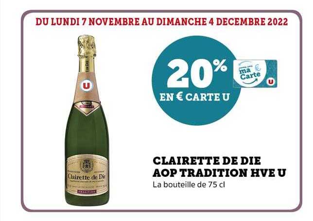 clairette de die aop tradition hve u