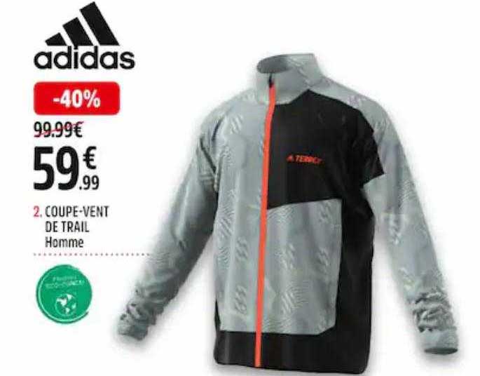 coupe-vent de trail homme adidas