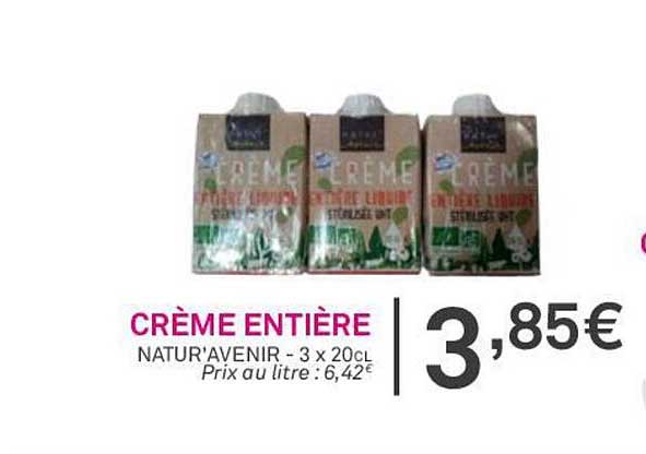 Crème Entière Natur'avenir