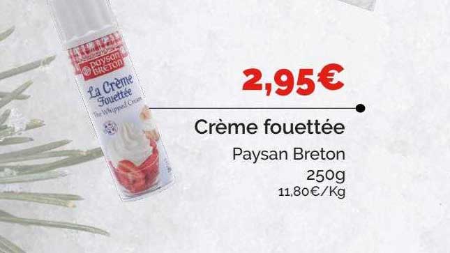 crème fouettée paysan breton