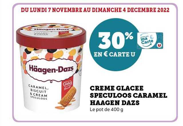 crème glacée speculoos caramel häagen dazs
