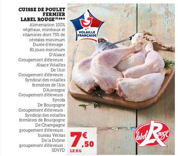 Cuisse De Poulet Fermier Label Rouge