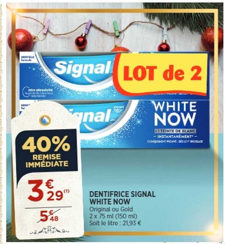 Dentifrice Signal White Now
