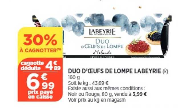 duo d'œufs de lompe labeyrie