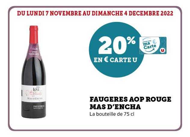 faugères aop rouge mas d'encha