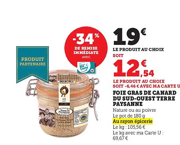 foie gras de canard du sud-ouest terre paysanne