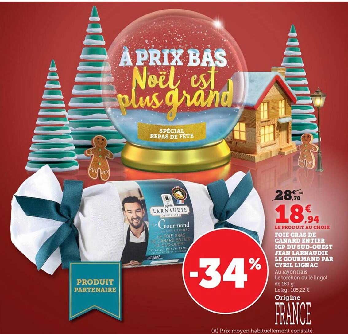 foie gras de canard entier igp du sud-ouest jean larnaudie le gourmand par cyril lignac