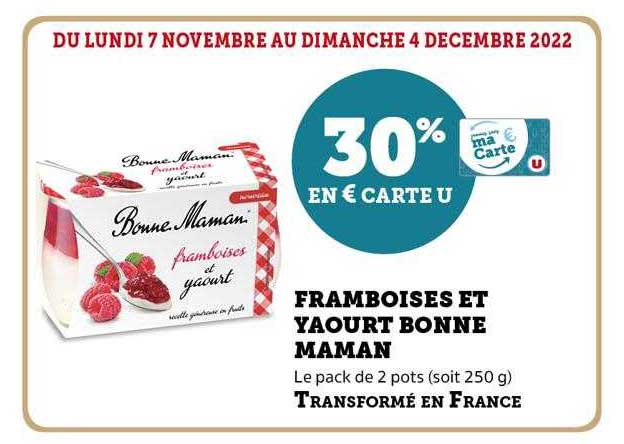 Framboises Et Yaourt Bonne Maman