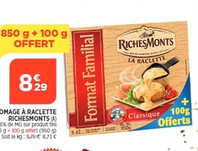 Fromage à Raclette Riches Monts