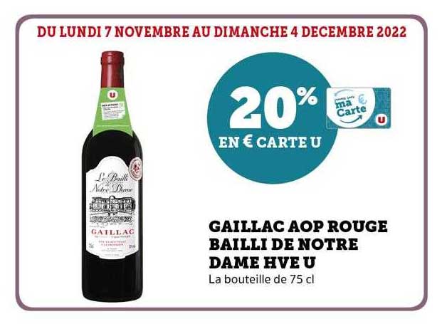 gaillac aop rouge bailli de notre dame hve u
