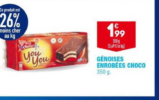 Génoises Enrobées Choco