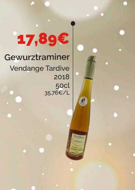 gewurztraminer vendange tardive 2018