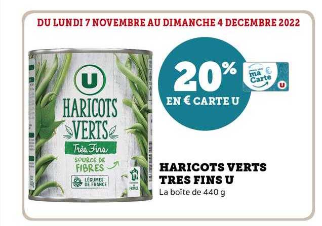 haricots verts très fins u