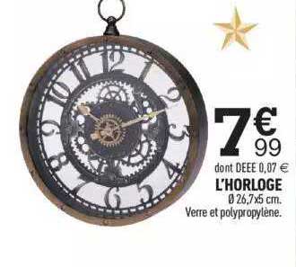 l'horloge
