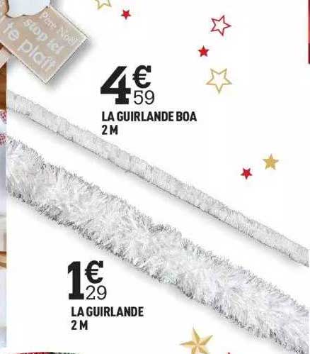 la guirlande boa 2m, la guirlande 2m