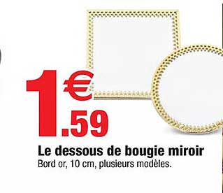 Le Dessous De Bougie Miroir
