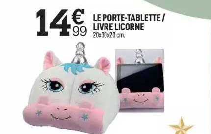 Le Porte-tablette-livre Licorne