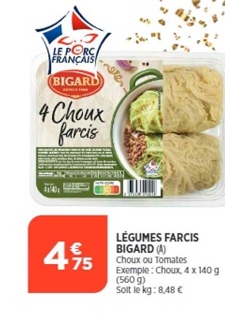 Légumes Farcis Bigard
