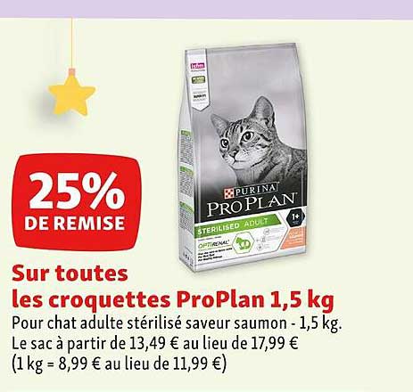 Les Croquettes Proplan 1,5 Kg