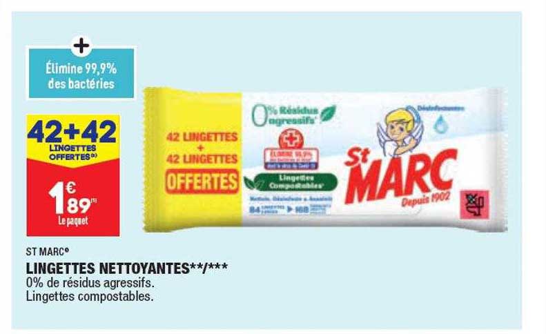 lingettes nettoyantes st marc