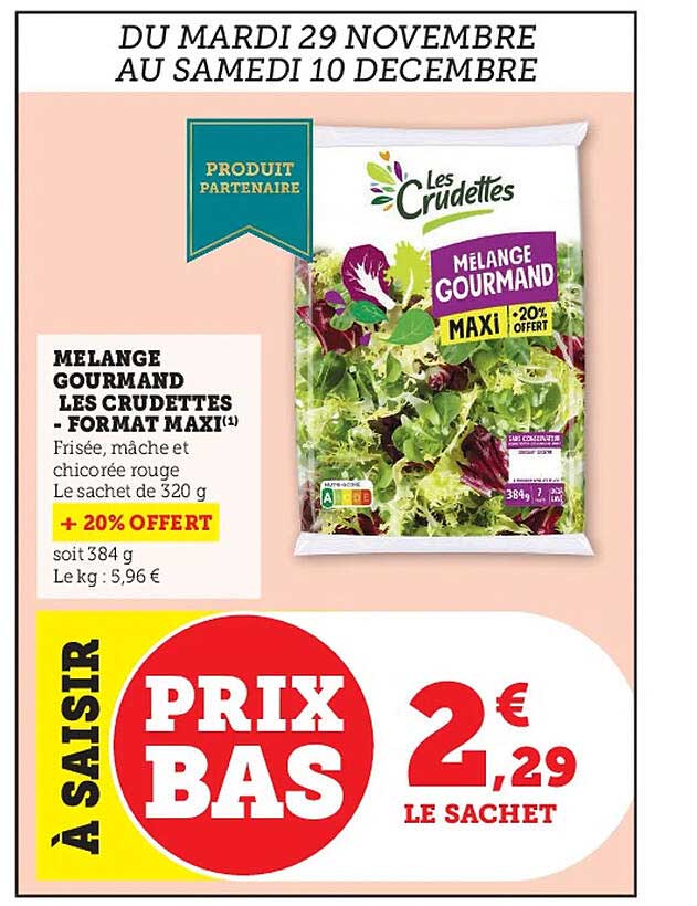 mélange gourmand les crudettes - format maxi