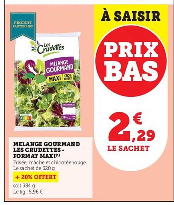 mélange gourmand les crudettes - format maxi