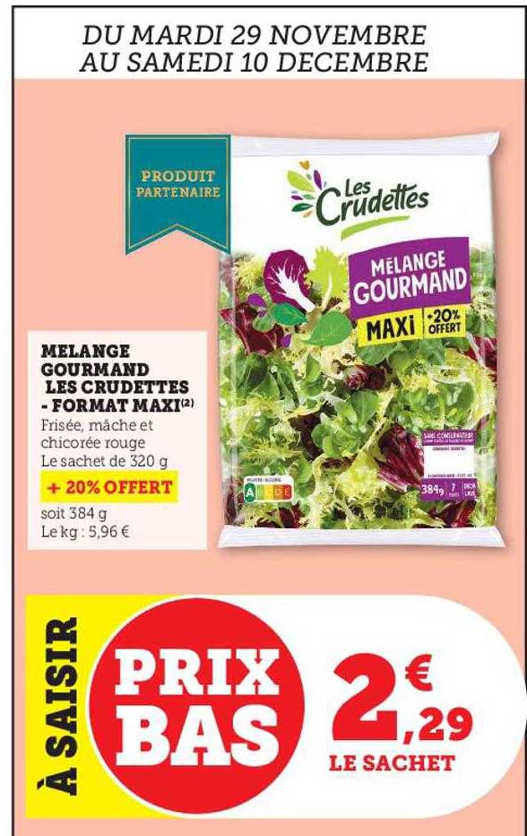 mélange gourmand les crudettes - format maxi