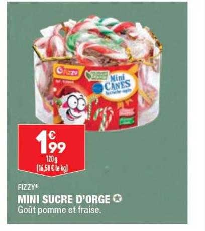 mini sucres d'orge fizzy