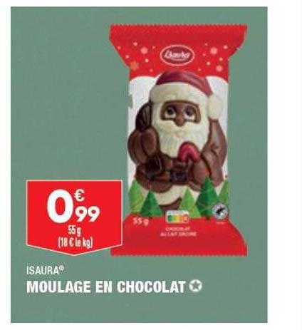 moulage en chocolat isaura