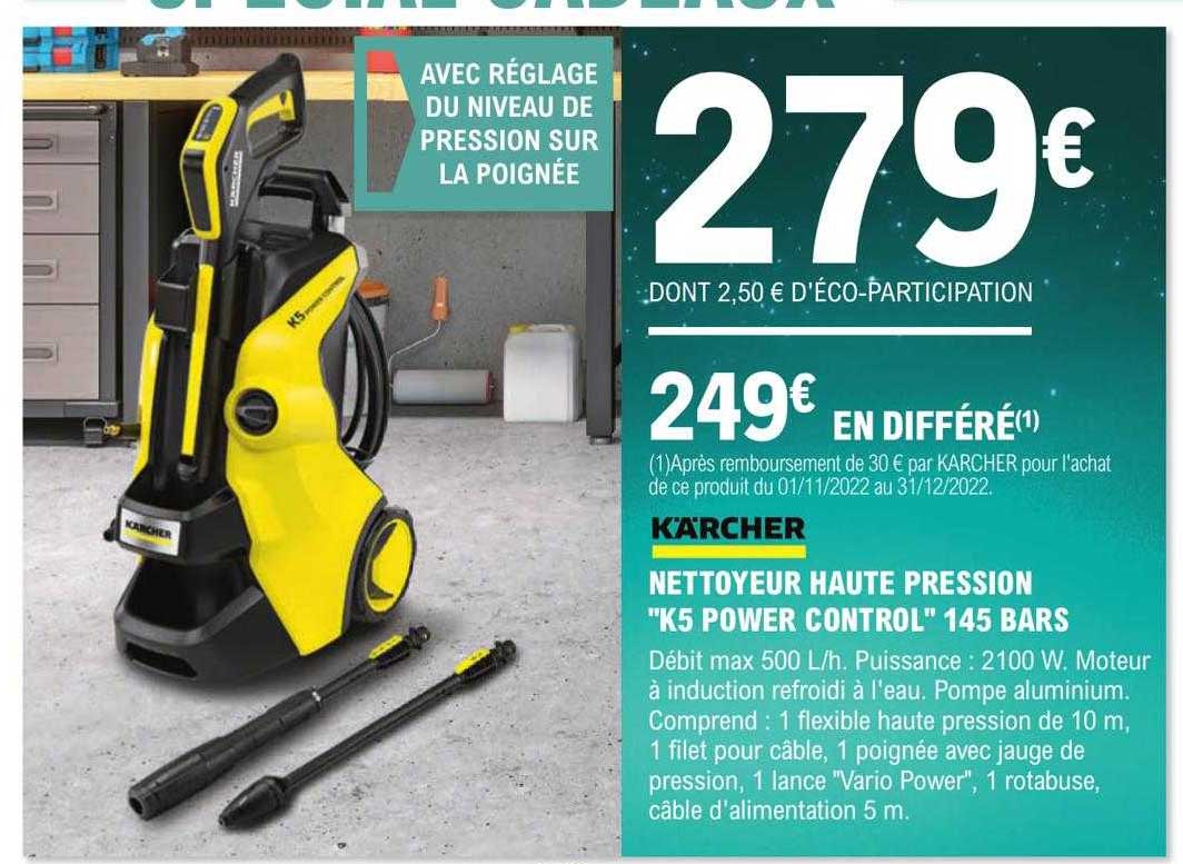 nettoyeur haute pression "k5 power control" 145 bars kärcher