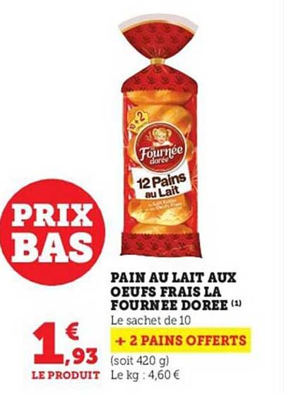 pain au lait aux œufs frais la fournée dorée