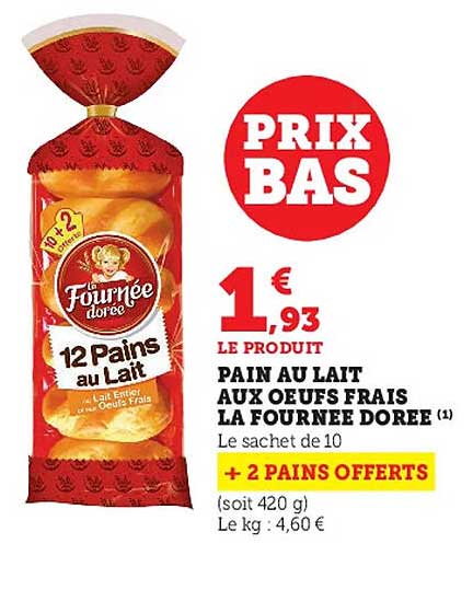 pain au lait aux œufs frais la fournée dorée