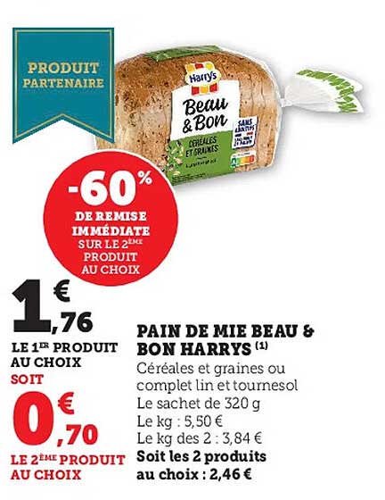 pain de mie beau & bon harrys