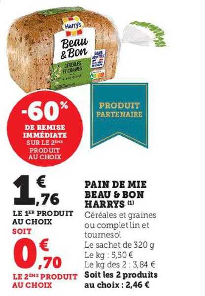 pain de mie beau & bon harrys