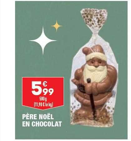 père noël en chocolat